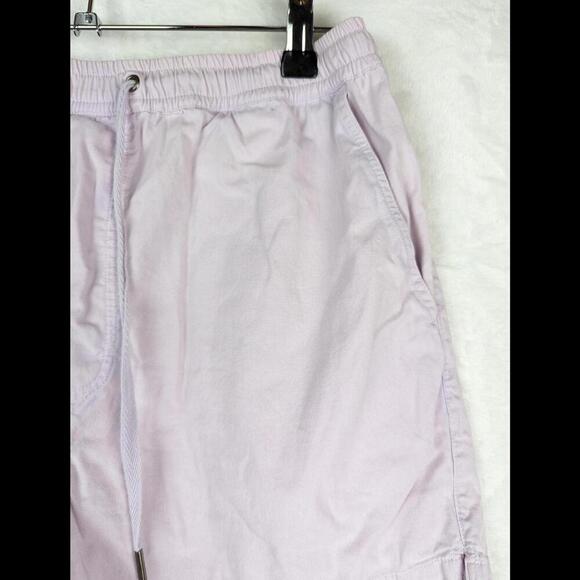 Reclaimed Vintage Shorts Small Lilac Pale Soft Purple Pull on 100% Cotton Short - Picture 5 of 12